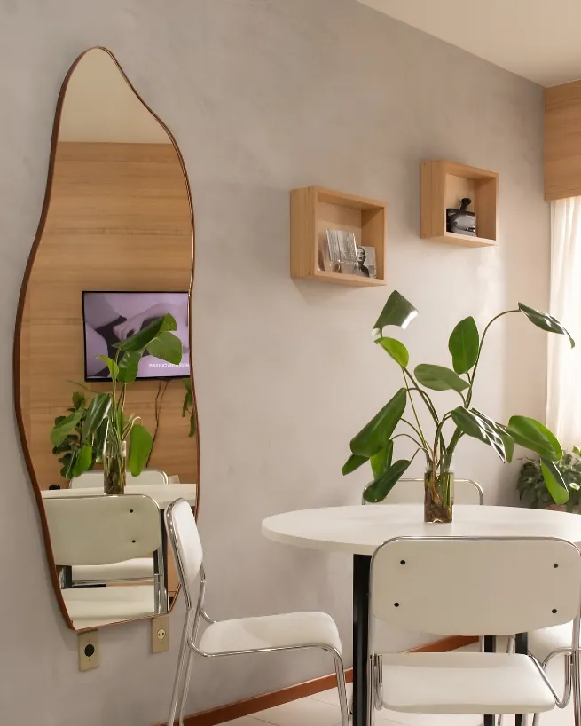 Espelhos em Paulínia - composição com iluminação do ambiente